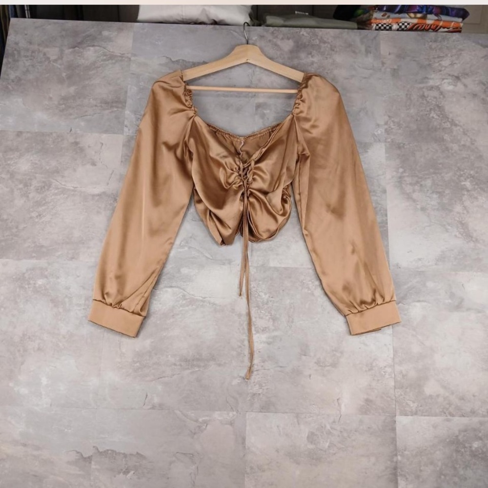 Silky crop top